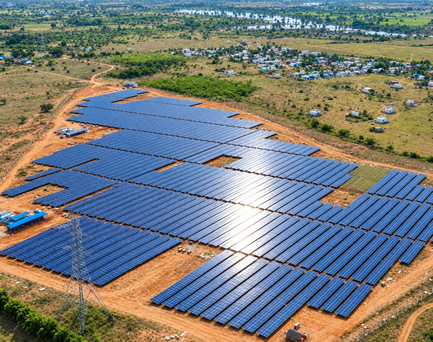 Aerial solar farm