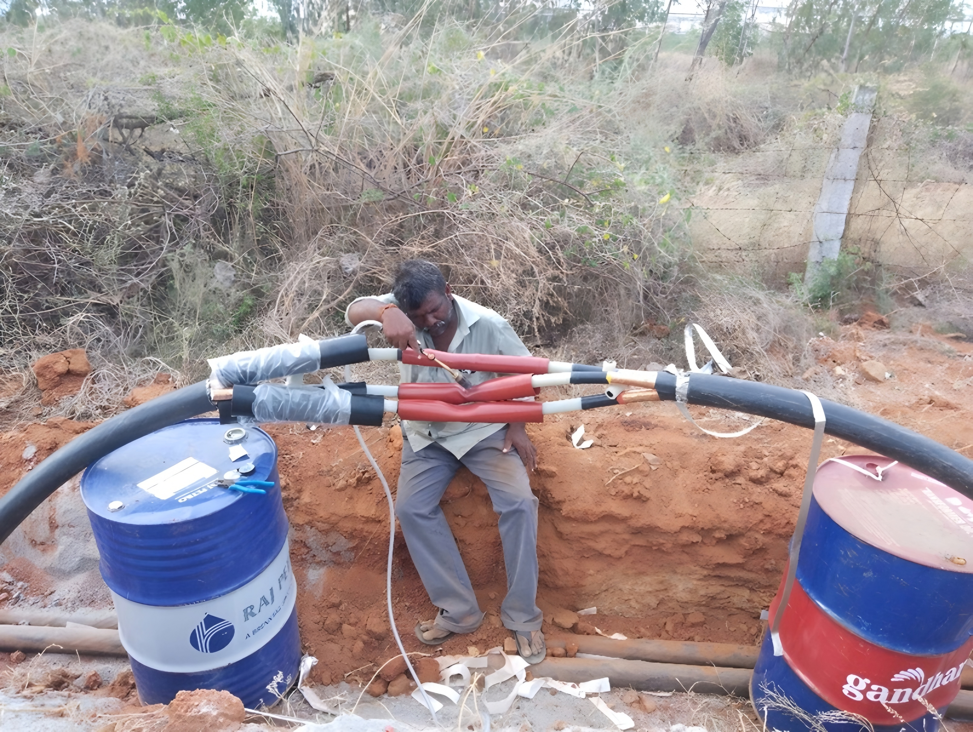 Cable jointing works
